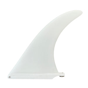 10" Fiberglass Longboard Fin (White) - KS Boardriders Surf Shop