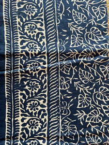 Coral Sunset Sarongs (Blue Fan Leaf)