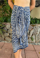 Load image into Gallery viewer, Coral Sunset Sarongs (Blue Diamond)