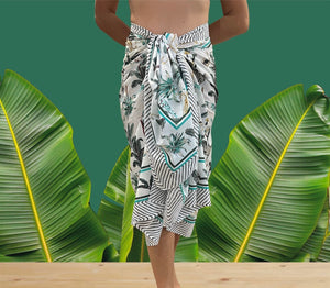 Coral Sunset Sarongs (White Safari) - KS Boardriders Surf Shop