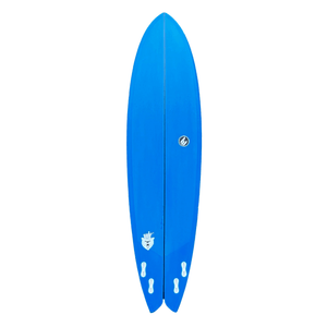 ECS 7'6 Bears Surfboard (Blue) - KS Boardriders Surf Shop