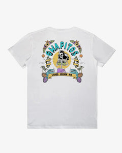 Gwapitos Stoked Session Tee (White) - KS Boardriders Surf Shop