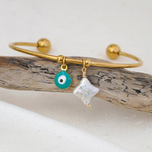 Isla Ph Haliya Evil Eye Charm Bangle - KS Boardriders Surf Shop