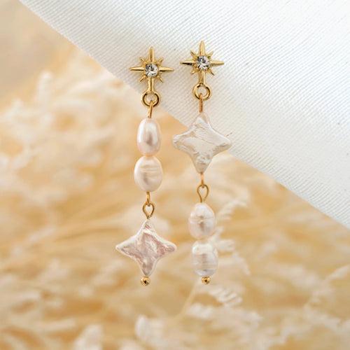 Isla PH Haliya Star Pearl Earrings - KS Boardriders Surf Shop