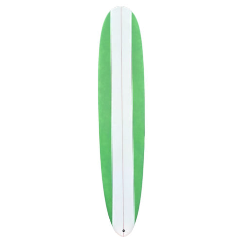 KS 9'0 Longboard (White/Green) - KS Boardriders Surf Shop