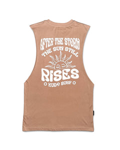 KS After the Storm Mens Tank (Faded Peach) - KS Boardriders Surf Shop