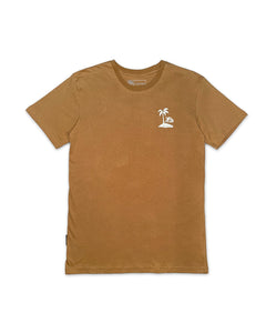 KS Beach Break Mens Tee (Tan) - KS Boardriders Surf Shop