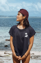 Load image into Gallery viewer, KS Beach Break Womens Tee (Navy Blue) - KS Boardriders Surf Shop