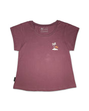 Load image into Gallery viewer, KS Beach Break Womens Tee (Plum) - KS Boardriders Surf Shop