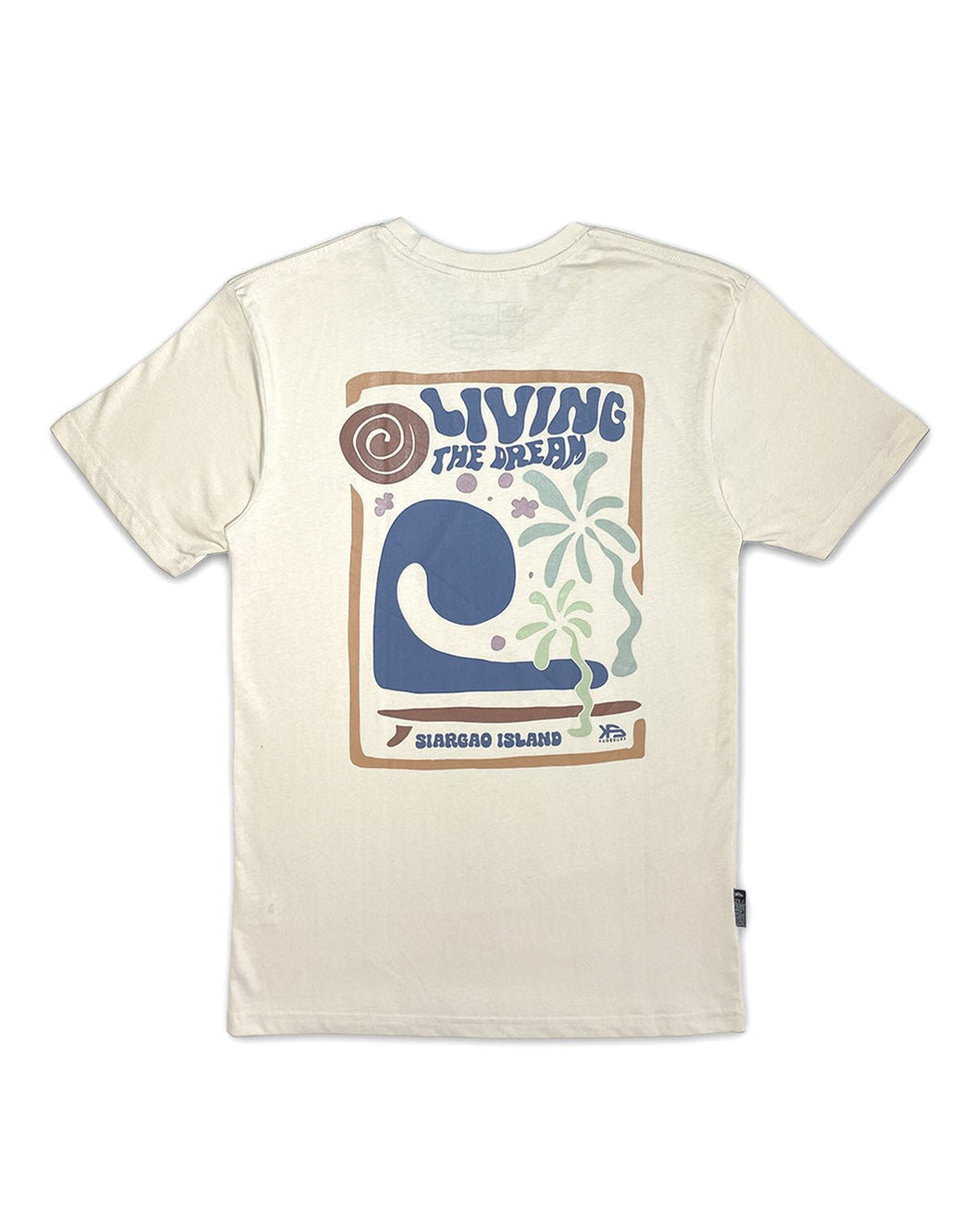 KS Big Wave Mens Tee (Bone) - KS Boardriders Surf Shop