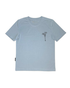 KS Happy Vibes Kids Tee (Sky Blue) - KS Boardriders Surf Shop