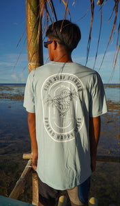 KS Happy Vibes Mens Tee (Sky Blue) - KS Boardriders Surf Shop