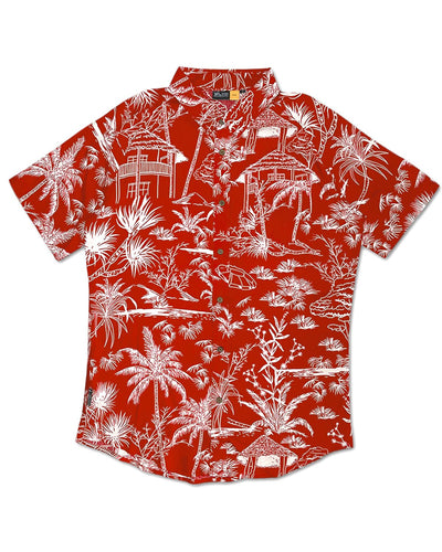 KS Jimo Mens Top (Red Kubo) - KS Boardriders Surf Shop