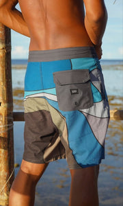 KS Koa Warped Mens Boardshorts - KS Boardriders Surf Shop