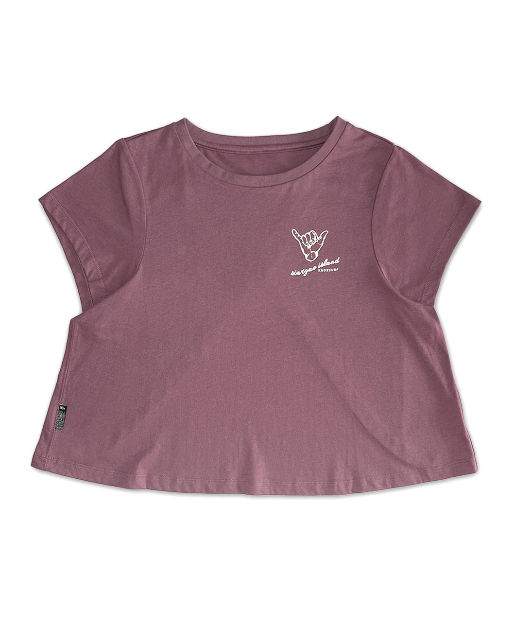 KS Shaka Womens Tee (Plum) - KS Boardriders Surf Shop