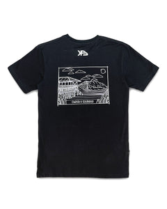 KS Surf Cloud 9 Mens Tee (Black with Center Print) - KS Boardriders Surf Shop