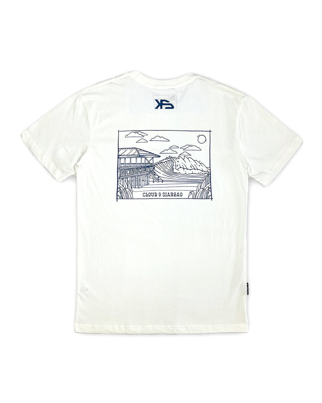 KS Surf Cloud 9 Mens Tee (Cream) - KS Boardriders Surf Shop