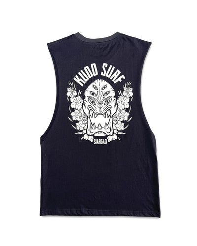 KS Tiki Mens Tank (Charcoal) - KS Boardriders Surf Shop