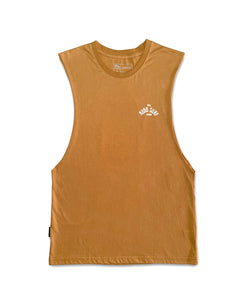 KS Tiki Mens Tank (Tan) - KS Boardriders Surf Shop