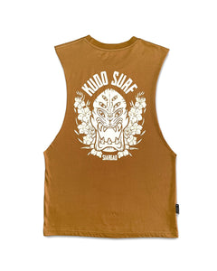 KS Tiki Mens Tank (Tan) - KS Boardriders Surf Shop