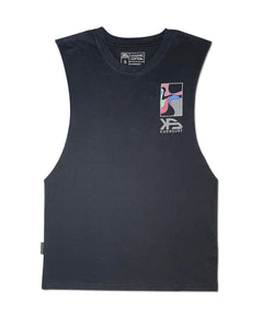 KS Warped Mens Tank (Black) - KS Boardriders Surf Shop