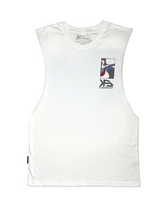 KS Warped Mens Tank (Bone) - KS Boardriders Surf Shop