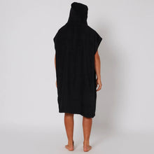 Load image into Gallery viewer, Ocean and Earth Mens Lightweight Hooded Poncho (Black) - KS Boardriders Surf Shop