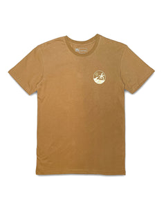 Piso Surf With Feelings Mens Tee (Tan) - KS Boardriders Surf Shop