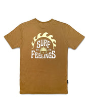 Load image into Gallery viewer, Piso Surf With Feelings Mens Tee (Tan) - KS Boardriders Surf Shop