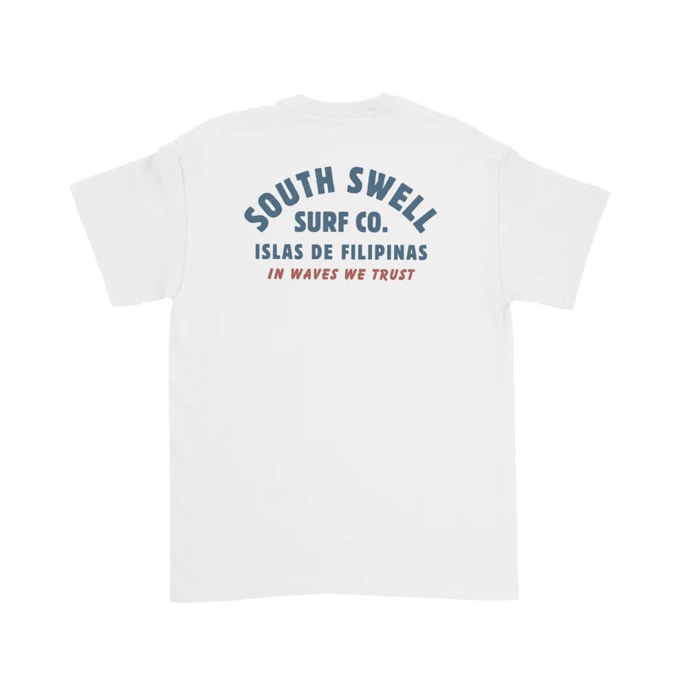 South Swell In Waves We Trust (White) - KS Boardriders Surf Shop