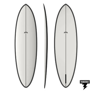 Thunderbolt CJ Subrosa (White/Carbon Rail) - KS Boardriders Surf Shop