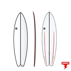 Thunderbolt Skindog Hydroplane (Red Pinline) - KS Boardriders Surf Shop