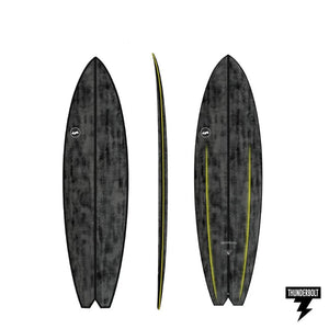 Thunderbolt Skindog Hydroplane (Yellow Carbon) - KS Boardriders Surf Shop