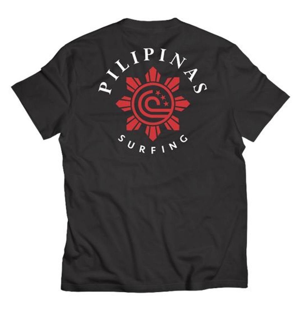 UPSA Pilipinas Surfing Pride Kid's Tee (Cotton Black) - KS Boardriders Surf Shop