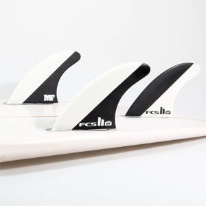 FCS 2 MF PC Large Tri Retail Fins (Black/Olive) - KS Boardriders Surf Shop