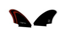 Load image into Gallery viewer, Firewire Machado Twin Keel Fin Single Tab (Red/Black) - KS Boardriders Surf Shop