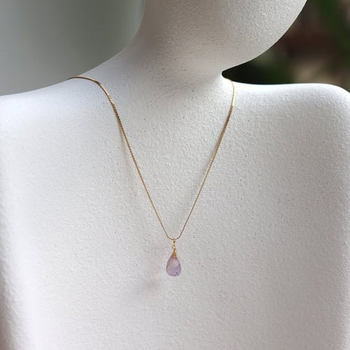 Isla PH Leila Faceted Amethyst Charm Necklace - KS Boardriders Surf Shop