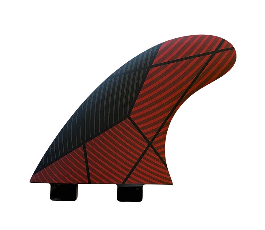 Thruster Fins (Red/Black) - FCS plug - KS Boardriders Surf Shop