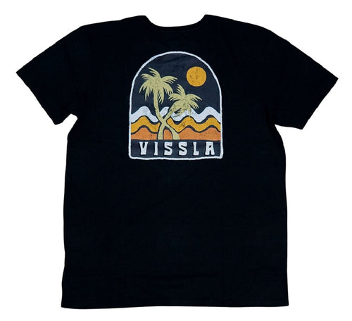 Vissla Twin Palms SS Tee (Black) - KS Boardriders Surf Shop